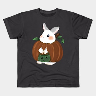 Rabbit Pumpkin _ Bunniesmee Halloween Edition Kids T-Shirt